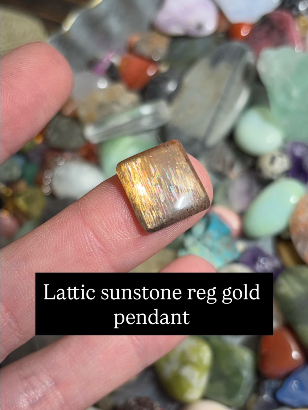 Sunstone pendant